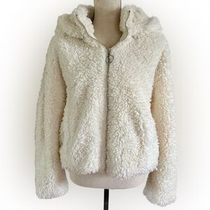 WeWoreWhat Ivory Curly Sherpa Jacket